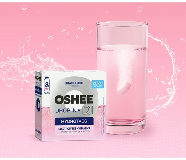 OSHEE Tabletki musujące DROP IN Hydrotabs Electrolytes & Vitamins - 1546747 - zdjęcie 2